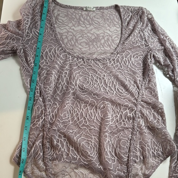 Free People Intimately In My‎ Head Sheer Lace Lilac Purple Bodysuit Size M - NEW - Picture 15 of 16